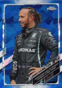 2021 TOPPS CHROME F1 Lewis Hamilton SAPHIRE BLUE #40 MERCEDES 🔥🔥🔥 - Picture 1 of 2