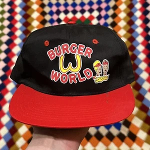 Vintage 90s Beavis And Butthead MTV Burger World Snapback Hat NWOT - Picture 1 of 4