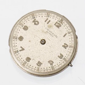 Universal Geneve 267 Movement w/ Dial Pre-Owned As Shown Not Running Parts - Picture 1 of 3