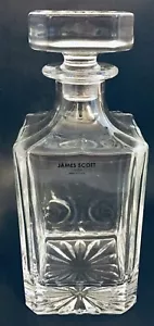 James Scott Crystal Liquor Whiskey and Wine Decanter Irish Cut 1 Piece 750ml - Picture 1 of 5