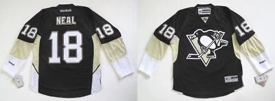 CAMISETA RBK PITTSBURGH PENGUINS JAMES NEAL ESTILO PREMIER HM GRANDE IRREG Foto 1 de 4