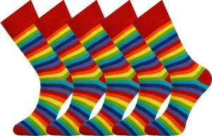 Mysocks 5 Pairs Rainbow Ankle Socks - Picture 1 of 2