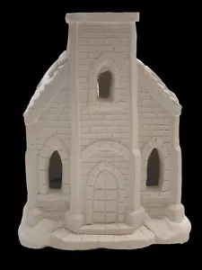 California Creations SE166 Brick Church - Ready 2 Paint Christmas Village *LESEN - Bild 1 von 5