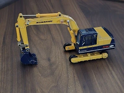 Komatsu PC100 Excavator Power Shovel Diecast 1:48 Scale Shinsei Japan 613 *READ* - Image 1 of 4
