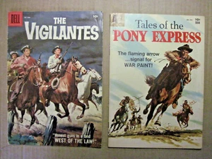 DELL 10 cent western cowboy comics lot x 2 - Picture 1 of 11
