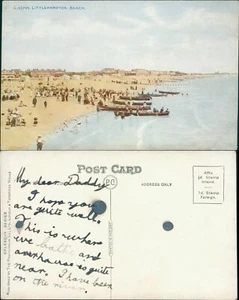 Littlehampton Beach C42749 Photochrom Celesque Series - Picture 1 of 2