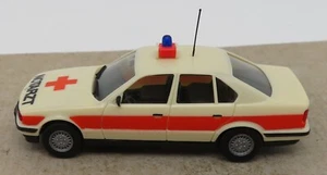 Micro Herpa Ho 1/87 BMW 535 I Ambulanza Croce Rosso #4109 No. Box Decorato - Foto 1 di 6
