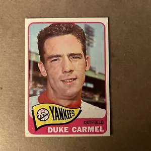 1965 Topps Baseball Duke Carmel New York Yankees Card #261 - Picture 1 of 2