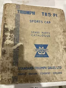 TRIUMPH TR5 PI FACTORY ISSUE ILLUSTRATED SPARE PARTS CATALOGUE - Picture 1 of 7