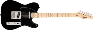 FSR Squier Sonic Telecaster, tastiera in acero, battipenna nero, nero - Foto 1 di 4