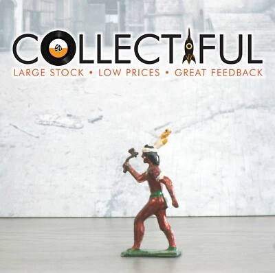 FIGURA DE PLOMO DE COLECCIÓN MEDIA LUNA - BRONCE INDIO AMERICANO - TOMAHAWK - HACHA 🔥 512 Foto 1 de 4