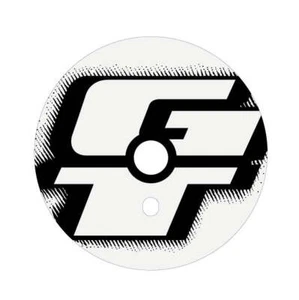 GT - 90's Sprocket decal - black on clear - Picture 1 of 1