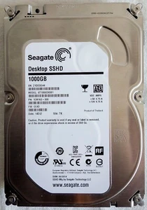 1000GB Hybrid SSHD Seagate 7200RPM - tadellos - frisch formatiert - rauchfrei - Bild 1 von 5