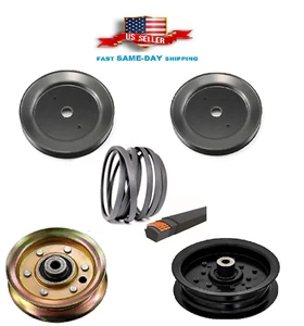 Complete 42" Deck Pulley Belt Kit For Husqvarna YTH20F42T YTH18K42 42" Deck Kit - Picture 1 of 10