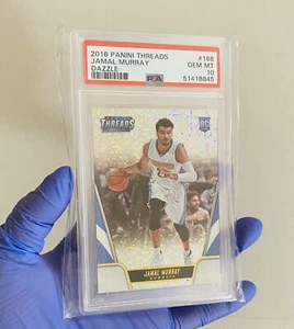 PSA 10 Jamal Murray 2016-17 Threads SP Dazzle Foil Rookie RC #168 LOW POP - Picture 1 of 3