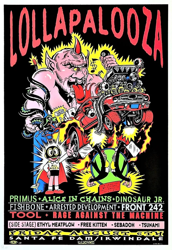 RAGE AGAINST THE MACHINE Concert Poster 12"x18" FREE SHIPPING - Image 1 of 1