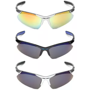 X-Loop Wrap Around Sunglasses Mens Womens Sport Ski Snow Board Cycling Golf New - Picture 1 of 6