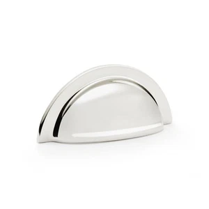 Poliertes Nickel Schrank Tasse & Knopf Knöpfe Ziehen Schicht Pilz Küche Renovieren - Bild 1 von 8
