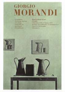 POSTCARD Giorgio Morandi "Exhibition Poster" RA UK Summer Exhibit 1970-71 MINT - Picture 1 of 1