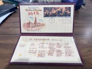 Bicentennial of The Day of Freedom July 4 '76 First Day of Issue Stamps - Picture 1 of 5