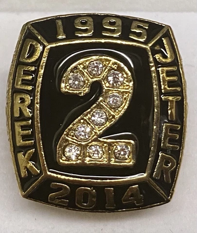 Derek Jeter #2 Custom Retirement Hall of Fame ring with Career STATS--GORGEOUS Cover