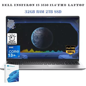 📍 2024 Dell Inspiron 3530 15 Laptop 10-Core-13th i7-1355U 5GHz 32GB 2TB US - Picture 1 of 7