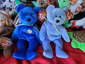 Clubby I & II Ty Beanie Baby Rare w/ Hologram Tag Errors 1998/99 👀 - Picture 1 of 10