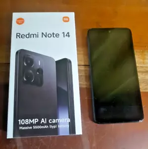 Xiaomi Redmi Note 14 black - comme neuf -utilisé une journée .... - Photo 1/17