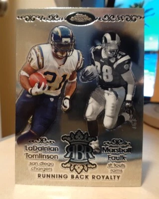 2007 MARSHALL FAULK & LADAINIAN TOMLINSON TOPPS CHROME *RUNNING BACK ROYALTY* - Image 1 of 2