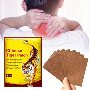 40-160pcs Chinese Tiger Patch Pain Relief Patch Back Heat Pain Relief Plaster - Picture 1 of 17