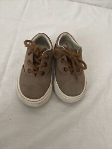 Children's Place Heather Brown Canvas Boat Shoes Toddler Size US 6