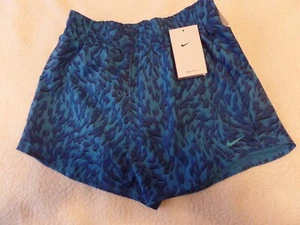Girl's, Youth, Blue Nike Shorts, Dri-Fit/Standard Fit, Animal Print,Size: L, NWT - Picture 1 of 12