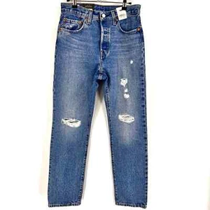 Jean Levis 501 Original tiro alto pierna recta botón mosca talla 26 nuevo con etiquetas corona Atenas - Imagen 1 de 11