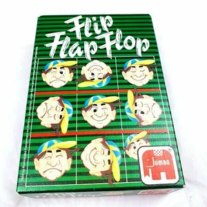 Jumbo Flip Flap Flop Card Game 1988 Original Box & Instructions - Picture 1 of 6