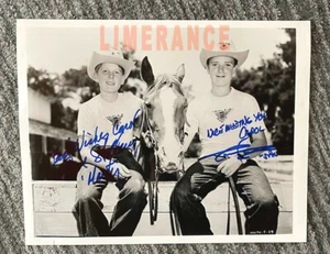 Tim Considine and David Stollery Mickey Mouse Club Spin and Marty Signed Photo - Picture 1 of 4
