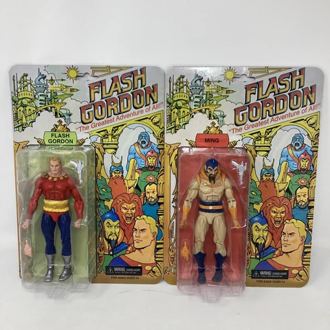 NECA Flash Gordon Ming The Greatest Adventure of All 2 pack figure bundle sealed Cover