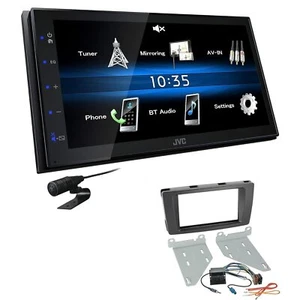 JVC 2 DIN Digital Autoradio Bluetooth USB für Skoda Yeti schwarz ohne Canbus - Bild 1 von 5