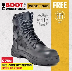 Wide Load '790BZN' 6E Extra Wide Black Tactical, Security Soft Toe Work Boot - Imagen 1 de 10