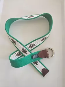 Polo Ralph Lauren Green Belt – Iconic Polo Style & Elegance - Picture 1 of 9