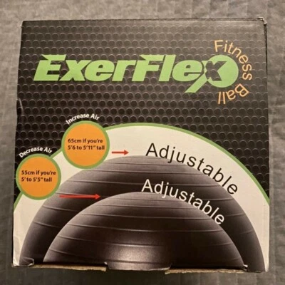 PBLX Exerlfex Fitness Ball Model 20015G includes pump inside box new item - Image 1 of 4