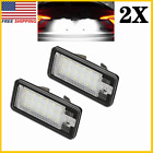 For Audi A3 A4 S4 A6 A8 Q7 Quattro Canbus LED License Plate Lights Replacement