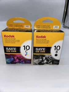 Kodak 10B Schwarz & 10C Farbe Tintenpatrone Neu Fabrikversiegelt OEM Tinte 2011 - Bild 1 von 3