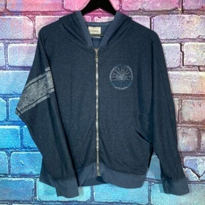 Gypsy 05 Women’s Hoodie Small Sweatshirt Full Zip Graphic Blue Grey - Picture 1 of 8
