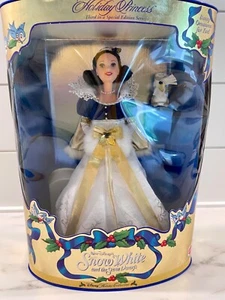 VTG 1998 Mattel Barbie Doll Disney Snow White Holiday Princess Collection - New - Picture 1 of 5