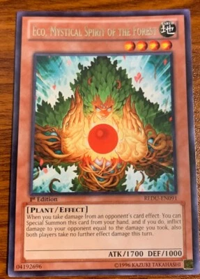 2012 YuGiOh Return of the Duelist 1st Edition Eco,Mystical Spirit of the Forest - Image 1 of 2