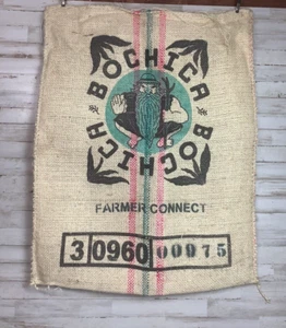 Bochica Vintage Columbia Sackleinen Kaffeebeutel, Cargo Kaffee Sackleinen - Bild 1 von 4