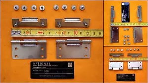 Vintage National SC-252 Turntable Vinyl LP Record Player Dust Lid Hinges Set - Picture 1 of 1