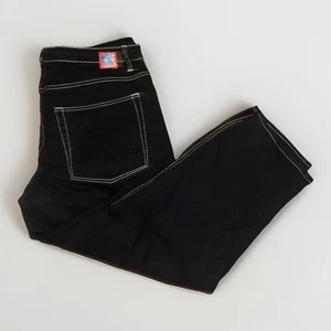 Empyre Black Contrast Stitch Baggy Jeans Herren 34x31 Y2K Skater - Bild 1 von 6