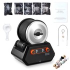 Uimoso Rock Tumbler Kit 4 lbs Rock Polisher 9 Speeds 9-Day Timer with Grits