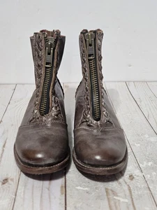 Freebird Wales Womens Leather Ankle Boots Size 9 Distressed Brown Zipper  - Picture 1 of 23